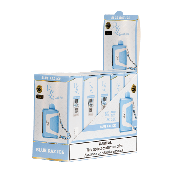 Blue Raz Ice Flavor Raz RYL Classic 35k Disposable Vape