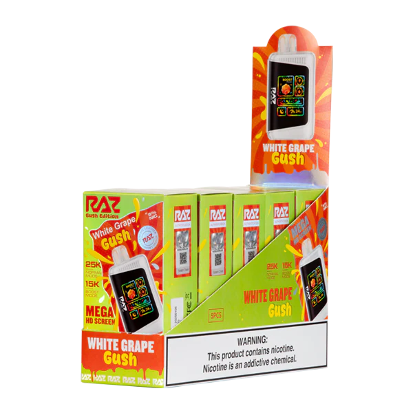 White Grape Gush RAZ DC25000 Disposable Vape